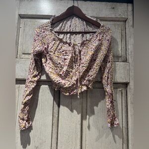 Ardene Floral Ruffle Women's Top